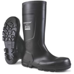 Dunlop Work-It Size 4  Black Steel Toe Cap Safety Wellies