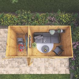 Mercia Maine 11' 6" x 6' (Nominal) Pent Tongue & Groove Timber Summerhouse & Shed