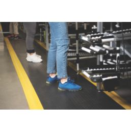 COBA Deckplate ReGen Anti-Fatigue Floor Mat Black / Yellow 18300mm x 900mm x 15mm