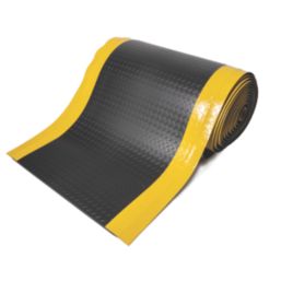 COBA Deckplate ReGen Anti-Fatigue Floor Mat Black / Yellow 18300mm x 900mm x 15mm