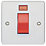 Crabtree Capital 45A 1-Gang DP Cooker Switch White with Neon