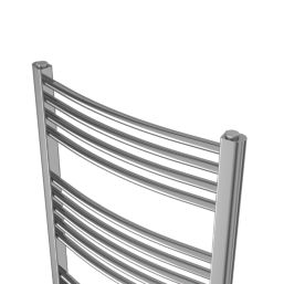 Flomasta 1100mm x 500mm 853BTU Chrome Curved Electric Towel Radiator