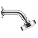 Mira Beat Fixed Shower Head & Arm Chrome/White 100mm