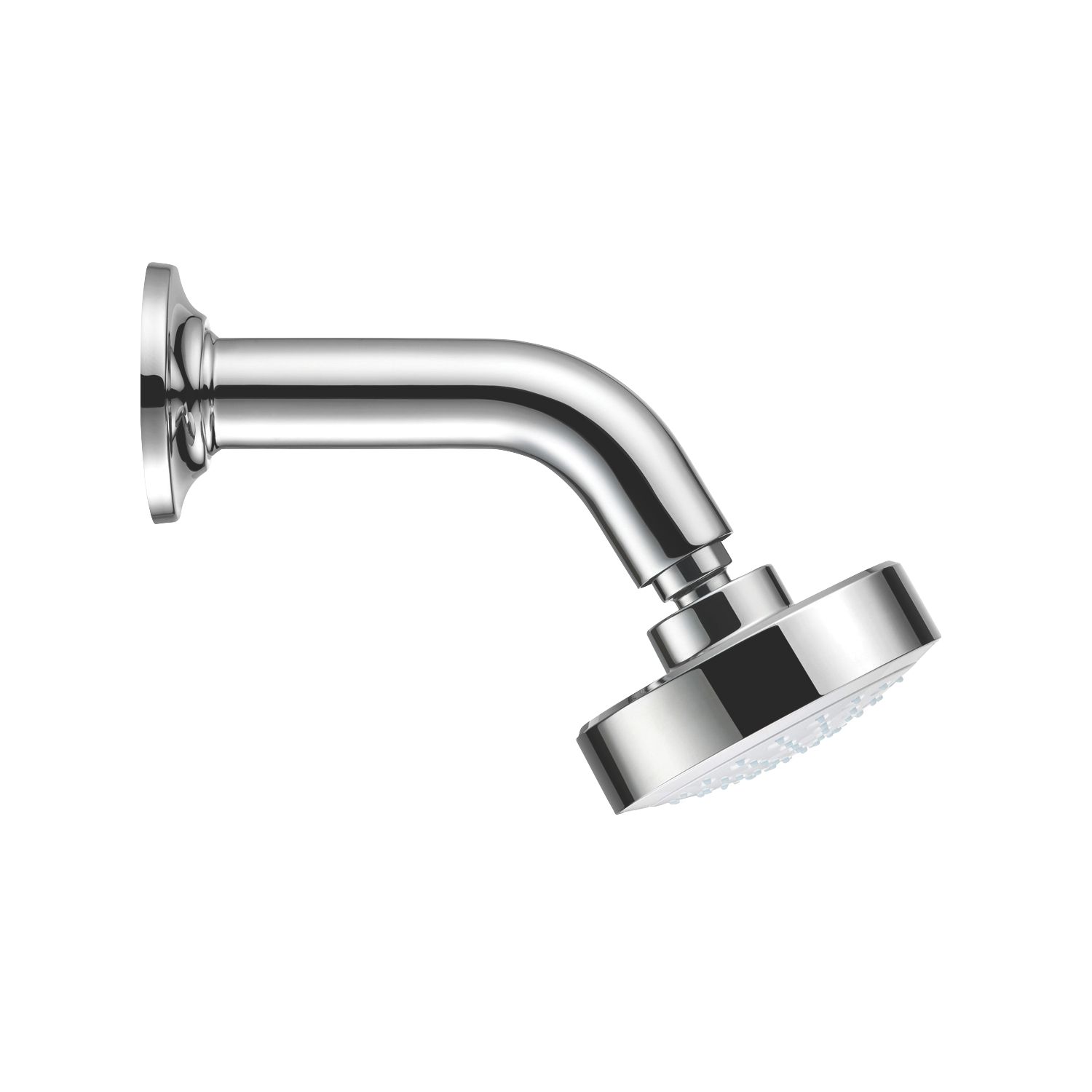 Mira Beat Fixed Shower Head & Arm Chrome/White 100mm (9866X)