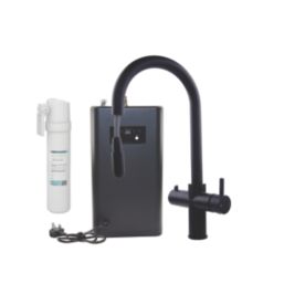 ETAL Cygne Pull-Out Style 3-in-1 Instant Boiling Water Kitchen Tap Matt Black