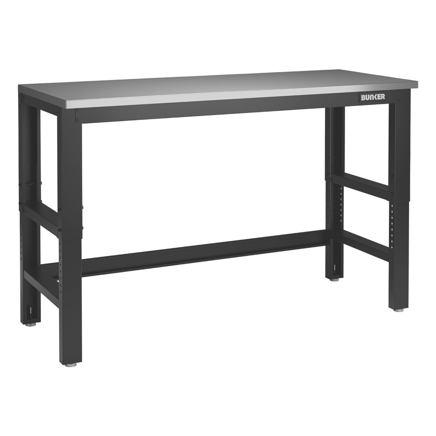 Bunker Workbench with Stainless Steel Worktop 1550mm x 610mm x 1065mm (986CN)