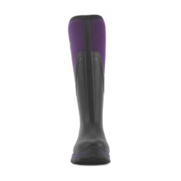 Muck Boots Arctic Sport II Tall Size 8 Womens Black & Purple Non Safety Wellies