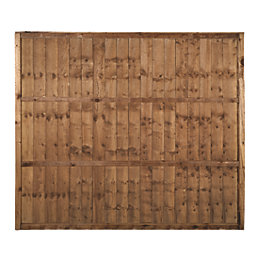 Forest Vertical Board Closeboard  Garden Fencing Panel Dark Brown 6' x 5' Pack of 3