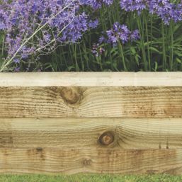 Forest Landscaping Sleepers Natural Timber 2.4m 3 Pack