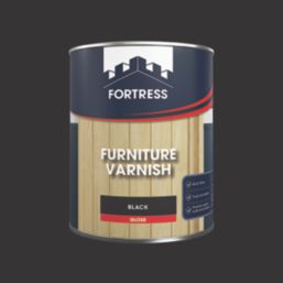 Fortress 750ml Black Gloss Water-Based Interior Furniture Varnish