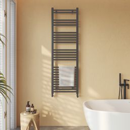 Time 1585mm x 500mm 1827BTU Anthracite Flat Designer Towel Radiator