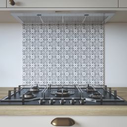 Wilsonart Florence Black & White Splashback 600mm x 800mm x 4mm