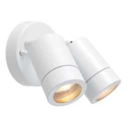 Saxby Palin Outdoor Twin Wall Light Gloss White