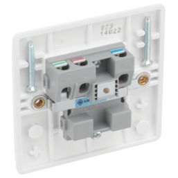 British General 800 Series 13A 1-Gang Unswitched Socket White
