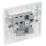 British General 800 Series 13A 1-Gang Unswitched Socket White