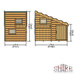 Shire Command Post 6' x 4' (Nominal) Shiplap T&G Timber Playhouse