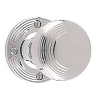Carlisle Brass Rimmed Mortice Knobs Pair Polished Chrome 52mm