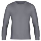 Workforce WFU2600 Long Sleeve Thermal T-Shirt Base Grey Large 36-38" Chest