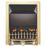 Focal Point Blenheim Brass Rotary Control Gas Inset Flueless Fire 497mm x 620mm