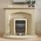 Focal Point Blenheim Brass Rotary Control Gas Inset Flueless Fire 497mm x 620mm