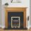 Focal Point Blenheim Brass Rotary Control Gas Inset Flueless Fire 497mm x 620mm