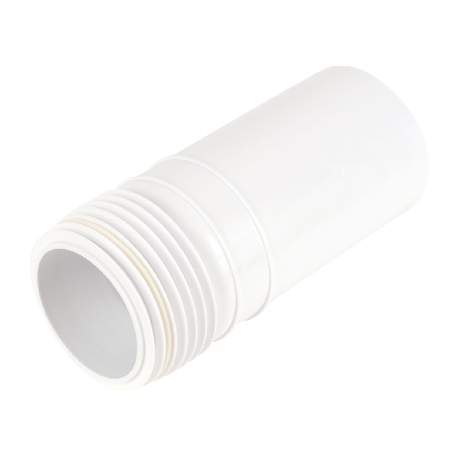 McAlpine MACFIT Rigid Straight Pan Connector Extension Piece White 250mm (98788)
