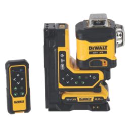 DEWALT DCLE34035D1-GB  18V 1 x 2.0Ah Li-Ion XR Green Self-Levelling Multi-Line 3 x 360° Remote Control Laser