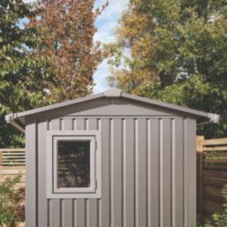 Rowlinson  Brentvale  7' x 5' (Nominal) Apex Metal Shed Grey