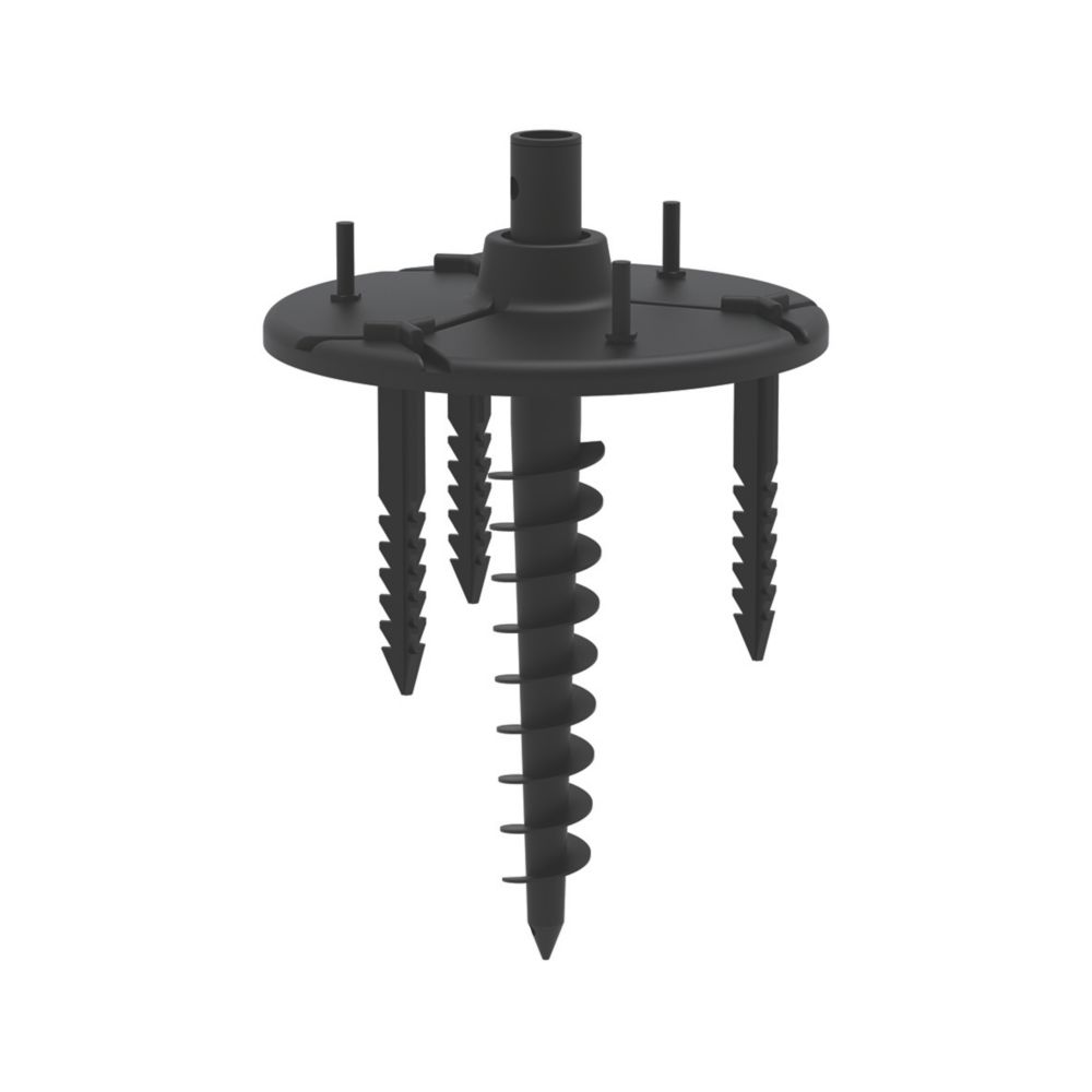 Lutec London Ground Spike Black - Screwfix