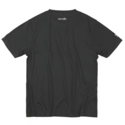 Scruffs Tech Short Sleeve T-Shirt Black Small 36-38" Chest