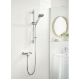 Bristan Onza HP/Combi Flexible Exposed Chrome-Plated Thermostatic Shower Valve with Riser Kit