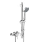Bristan Onza HP/Combi Flexible Exposed Chrome-Plated Thermostatic Shower Valve with Riser Kit