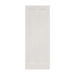 Primed White Wooden 2-Panel Shaker Internal Door 1981mm x 762mm