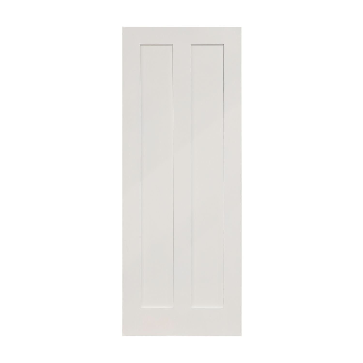 Primed White Wooden 2-Panel Shaker Internal Door 1981mm x 762mm (987FA)