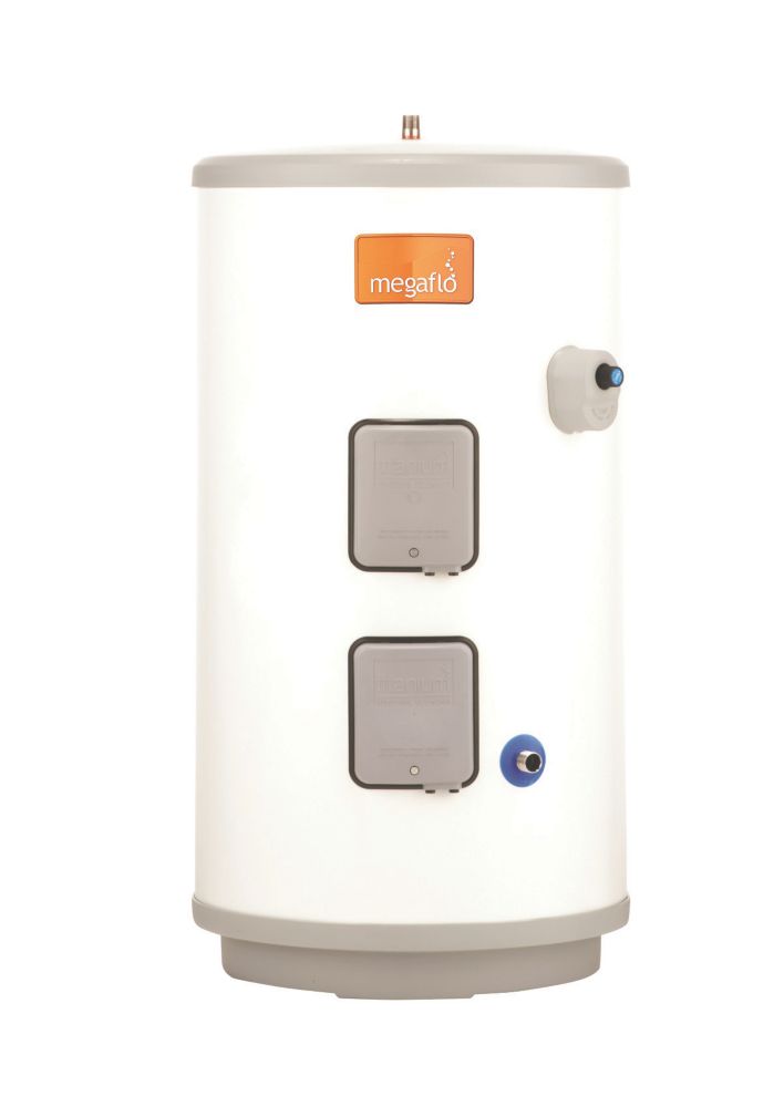 Heatrae Sadia Megaflo Eco 145dd Direct Unvented Unvented Hot Water Cylinder  145Ltr 2 x 3kW - Screwfix