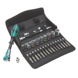 Wera Tools Zyklop Speed Socket Ratchet Metric Toolkit Set 1/4 Dr 8100 28  Piece