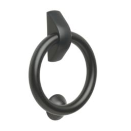 Hardware Solutions Door Knocker Ring Matt Black 26mm x 178mm