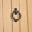 Hardware Solutions Door Knocker Ring Matt Black 26mm x 178mm