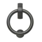Hardware Solutions Door Knocker Ring Matt Black 26mm x 178mm