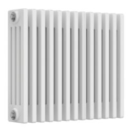 Reina 500mm x 605mm 2857BTU White Horizontal 4 Column Radiator