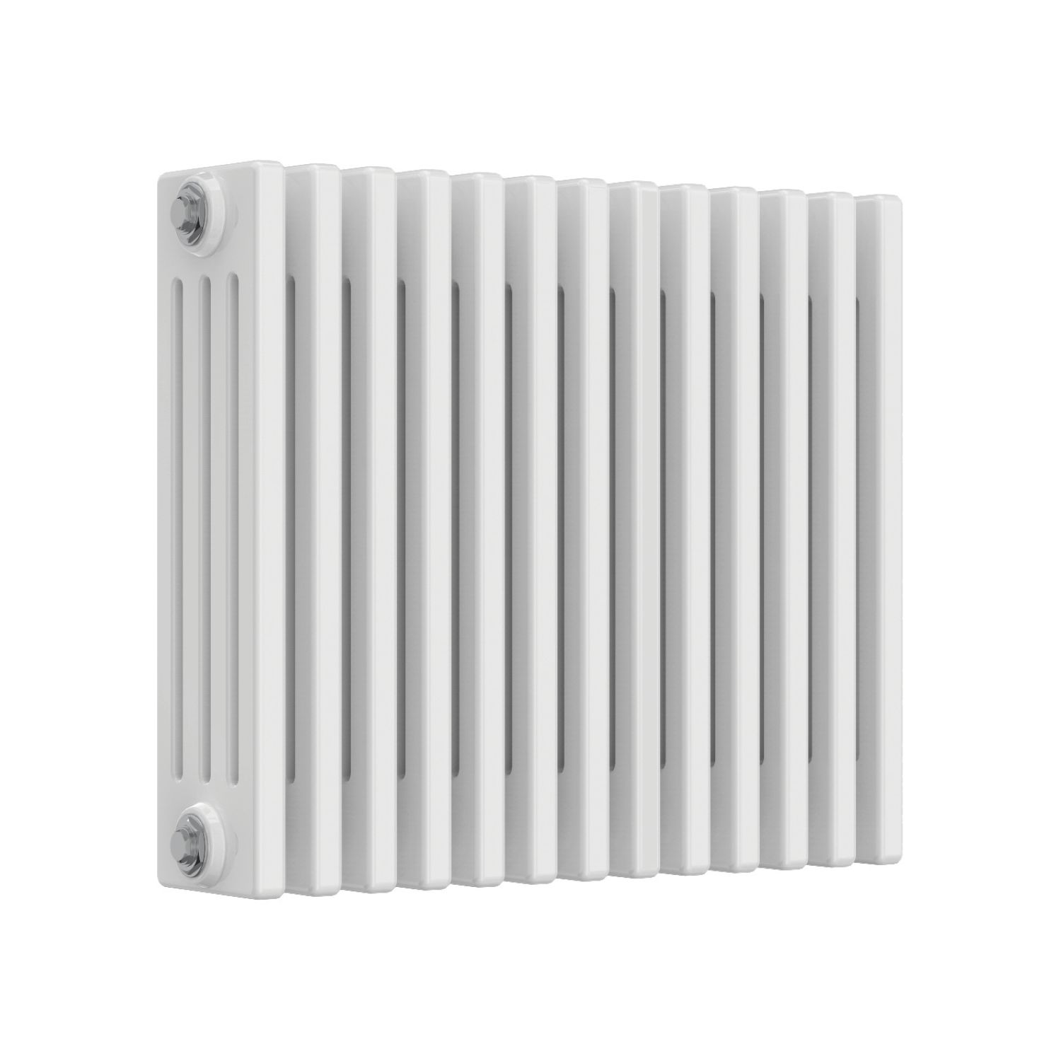 Reina 500mm x 605mm 2857BTU White Horizontal 4 Column Radiator (987LH)