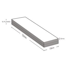 Kraus Ingleton Dark Brown Wood-Effect LVT Flooring 2.2m²