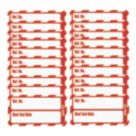 Scafftag  Nanotag Inserts (Red) 20 Pack