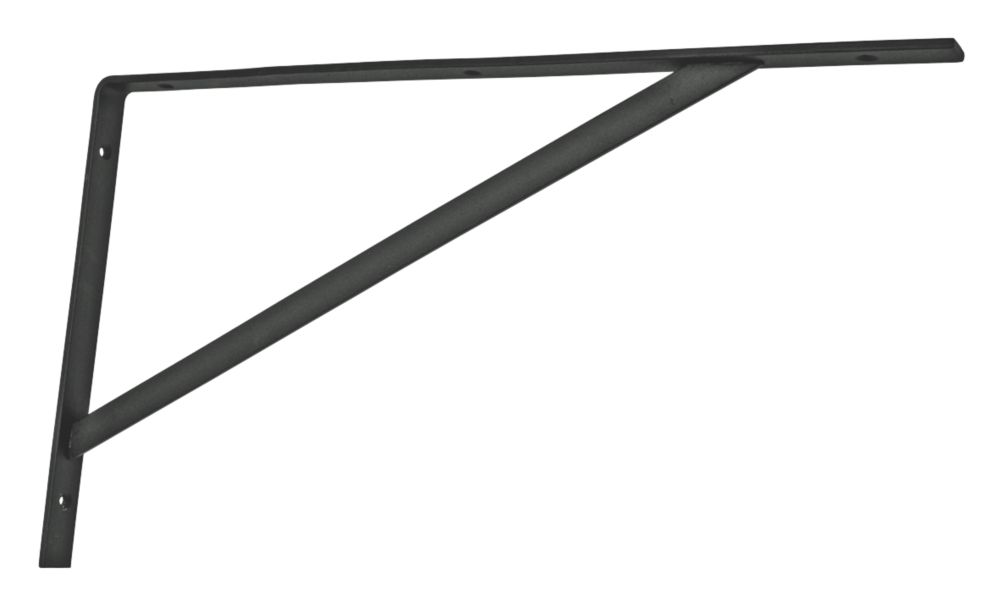 Heavy Duty Brackets Black 500mm x 300mm 2 Pack Screwfix