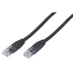 Philex Black Unshielded RJ45 Cat 6 Ethernet Cable 1m 10 Pack