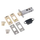 Smith & Locke Electro Brass/Satin Chrome Tubular WC Dead Bolt 63mm Case - 43mm Backset