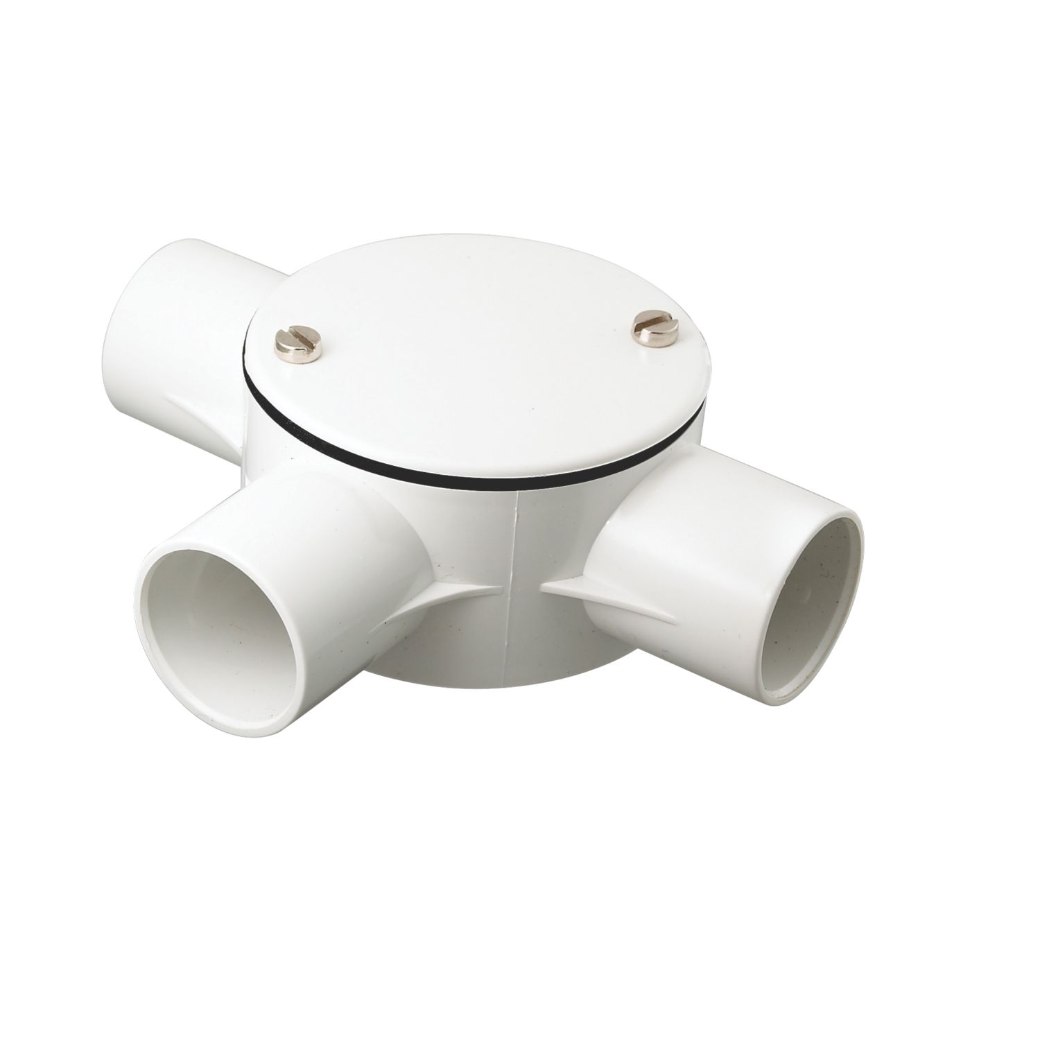 Tower 3 Way 25mm Tee Box White (98871)