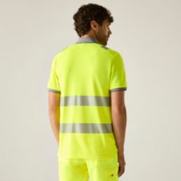 Regatta Pro Comfort Hi-Vis Polo Yellow Large 44" Chest