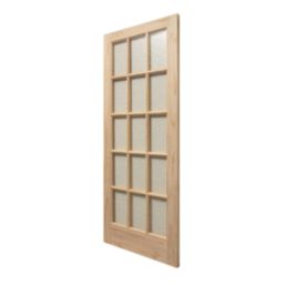 Knotty 15-Obscure Light Unfinished Pine Wooden Traditional Internal Door 1981mm x 762mm