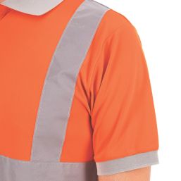 Site Farne Hi-Vis Polo Shirt Orange Medium 43" Chest
